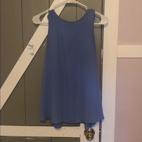 Periwinkle blouse tank with ruffle - Picture 1 of 2
